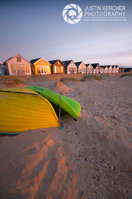 Beach Huts at Henghistbury Head I