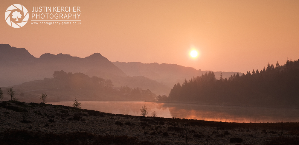 Hazy Sunrise Over Llynnau Mymbyr