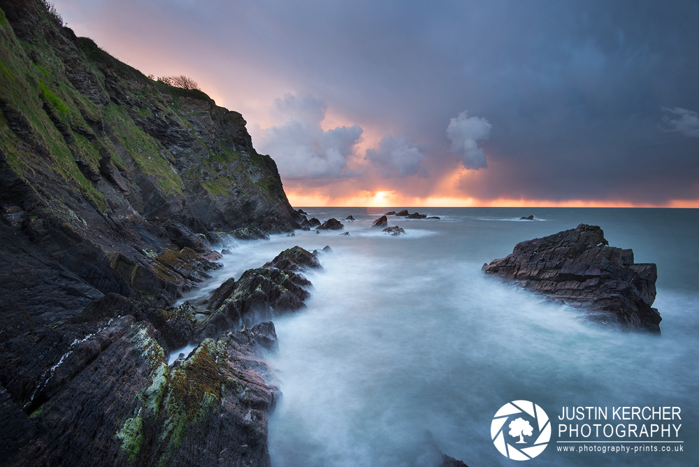 Rain Cloud Sunset Over Ilfracombe I