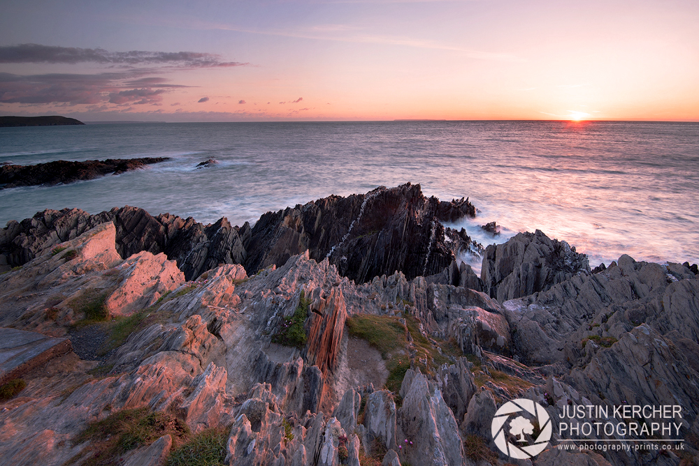 Sunset over Woolacombe Bay