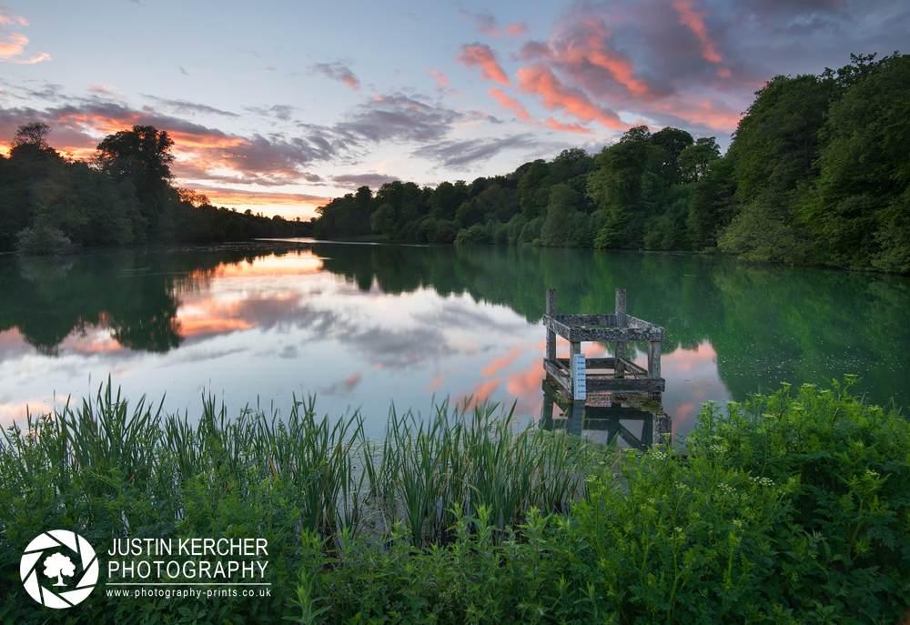 Sunset of Hillfont Lake